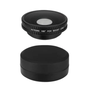 185° ultra-wide-angle accessory for action camera, optical glass
